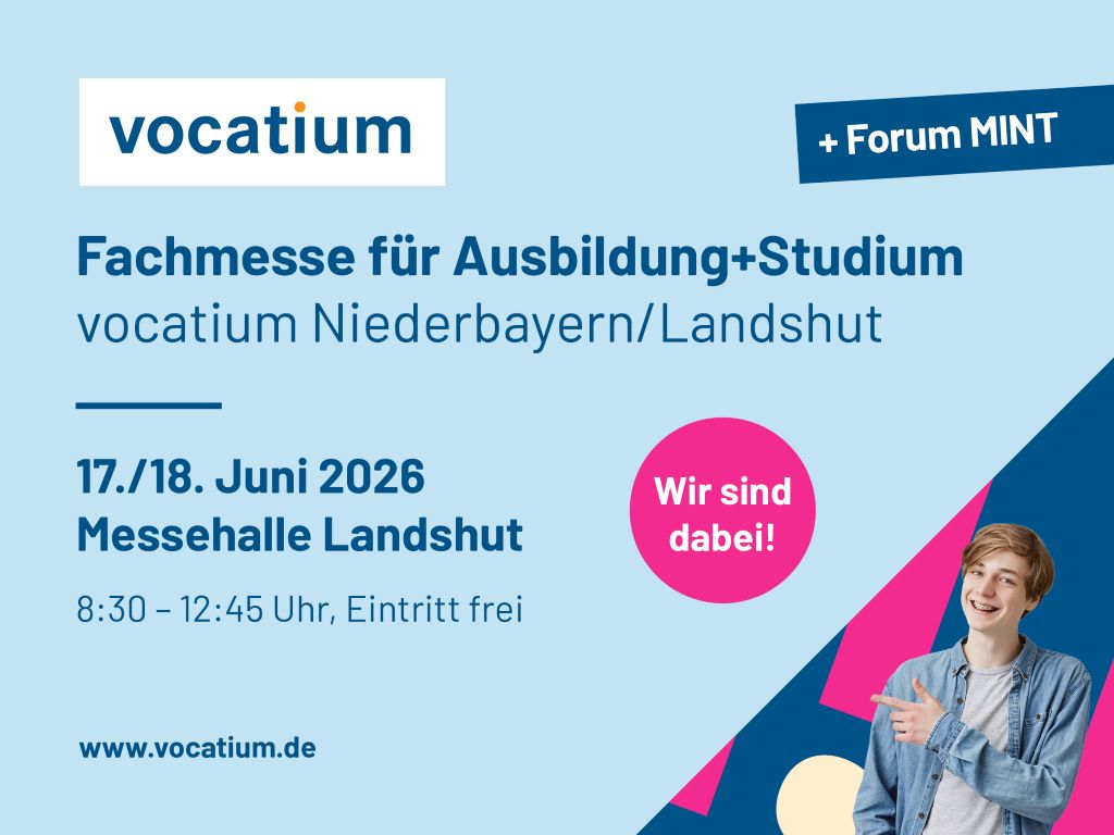 Treffen Sie uns auf der vocatium Landshut!